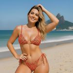 Conjunto Lacinho Animal Print 