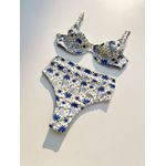 Conjunto Bahamas Hot Pants Coqueiro azul