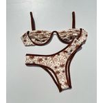 Conjunto Ayla Coqueiros Marrom 