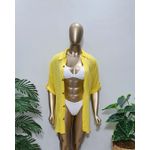 Saída de Praia Chemise Amarela 