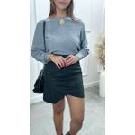 SAIA CURTA FEM DRAPE JULIANA REF:599
