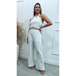 Macacão Longo Maia plissado Ref:3472