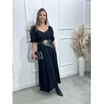 Vestido longuete Poliana manga 3/4 Ref:3551