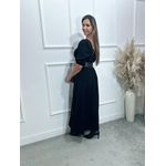 Vestido longuete Poliana manga 3/4 Ref:3551