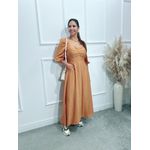 Vestido longuete Poliana manga 3/4 Ref:3551