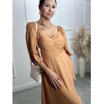 Vestido longuete Poliana manga 3/4 Ref:3551