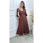 Vestido longuete Poliana manga 3/4 Ref:3551