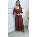 Vestido longuete Poliana manga 3/4 Ref:3551