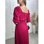 Vestido longuete Poliana manga 3/4 Ref:3551
