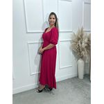 Vestido longuete Poliana manga 3/4 Ref:3551