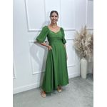 Vestido longuete Poliana manga 3/4 Ref:3551