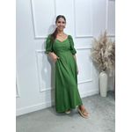 Vestido longuete Poliana manga 3/4 Ref:3551