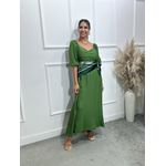 Vestido longuete Poliana manga 3/4 Ref:3551