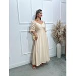 Vestido longuete Poliana manga 3/4 Ref:3551