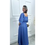 Vestido longuete Poliana manga 3/4 Ref:3551