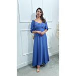 Vestido longuete Poliana manga 3/4 Ref:3551