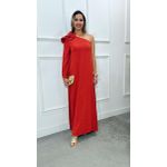 Vestido Flor um ombro só Ref:3634