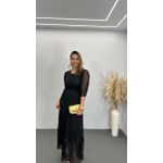 VESTIDO LONGO FEM NATALIA TULE REF 3776