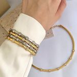 Bracelete detalhes strass 