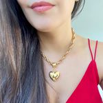 Colar entrelaçado coração 