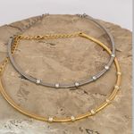 Choker aro detalhes strass