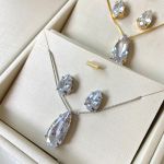 Conjunto gota cristal 