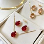 Conjunto gota zircônia minimalista