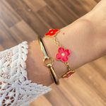 Pulseira trio trevos 