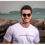 Camiseta Básica Branca Masculina 100% Algodão