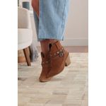 MIST - BOTA WESTERN COURO CAMURÇA CARAMELO 
