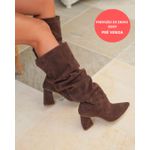 PRÉ VENDA - BOTA LANA SLOUCH CAMURÇA MARROM 