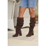 PRÉ VENDA - BOTA LANA SLOUCH CAMURÇA MARROM 