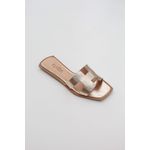 FLAT H COURO - OURO LIGHT 