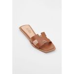 FLAT H COURO - CAMEL