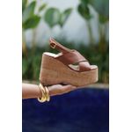 MAYA - SANDÁLIA PLATAFORMA CARAMELO 