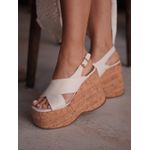 MAYA - SANDÁLIA PLATAFORMA OFF WHITE