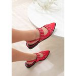 SLINGBACK SAPATILHA VERMELHA JADE