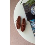 SOFIA- SAPATILHA TELA MARROM 