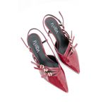 SCARPIN SLINGBACK CEREJA VERNIZ AMÉLIA