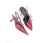 SCARPIN SLINGBACK CEREJA VERNIZ AMÉLIA