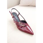 SCARPIN SLINGBACK CEREJA VERNIZ AMÉLIA