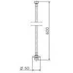 ENGATE FLEXÍVEL EM AÇO INOX 60CM