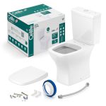 KIT DE BACIA RIMLESS COM CAIXA ACOPLADA SMART CLEAN CELITE