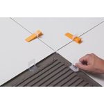 ESPACADOR NIVELADOR 3,0MM COM 50 PEÇAS BRANCO