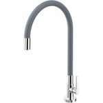 TORNEIRA COZINHA GALIFLEX CINZA CROMADO DOCOL