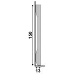 RODAPÉ LEV152 BRANCO 150X13MM 2.40M