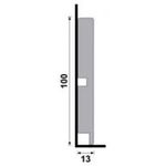 RODAPÉ 454 BRANCO 100X13MM 2.40M 