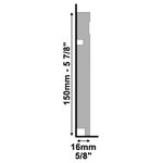 RODAPÉ 480 BRANCO 150X16 2.40M