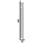 RODAPÉ 505 BRANCO 200X16 2.40M 
