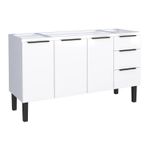 GABINETE AÇO JÚPITER BRANCO PARA PIA 150